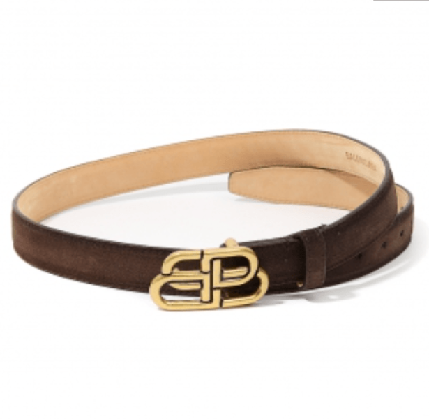 Brown Suede belt Balenciaga - gold