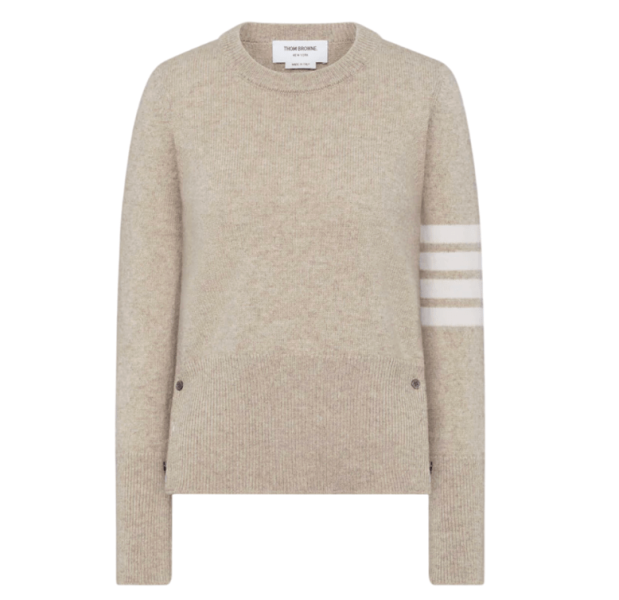 Jersey Stitch Shetland Wool 4-Bar Pullover