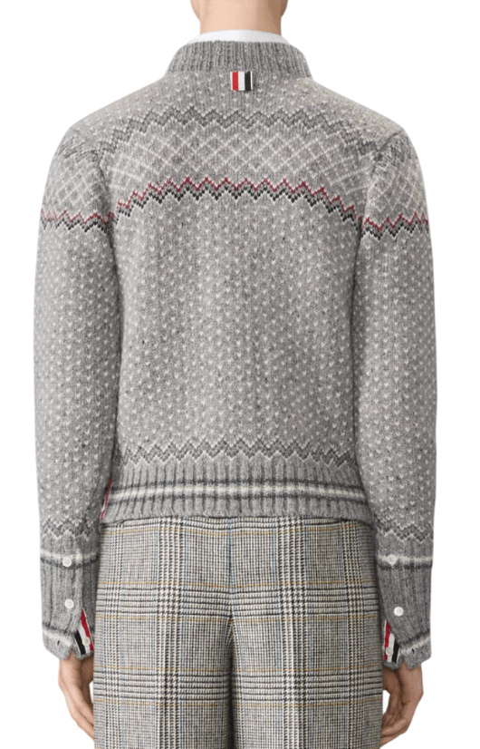 Fair Isle Jacquard Donegal Cropped Cardigan