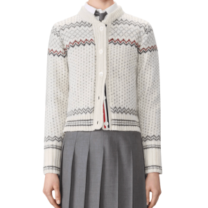 Fair Isle Jacquard Donegal Cropped Cardigan