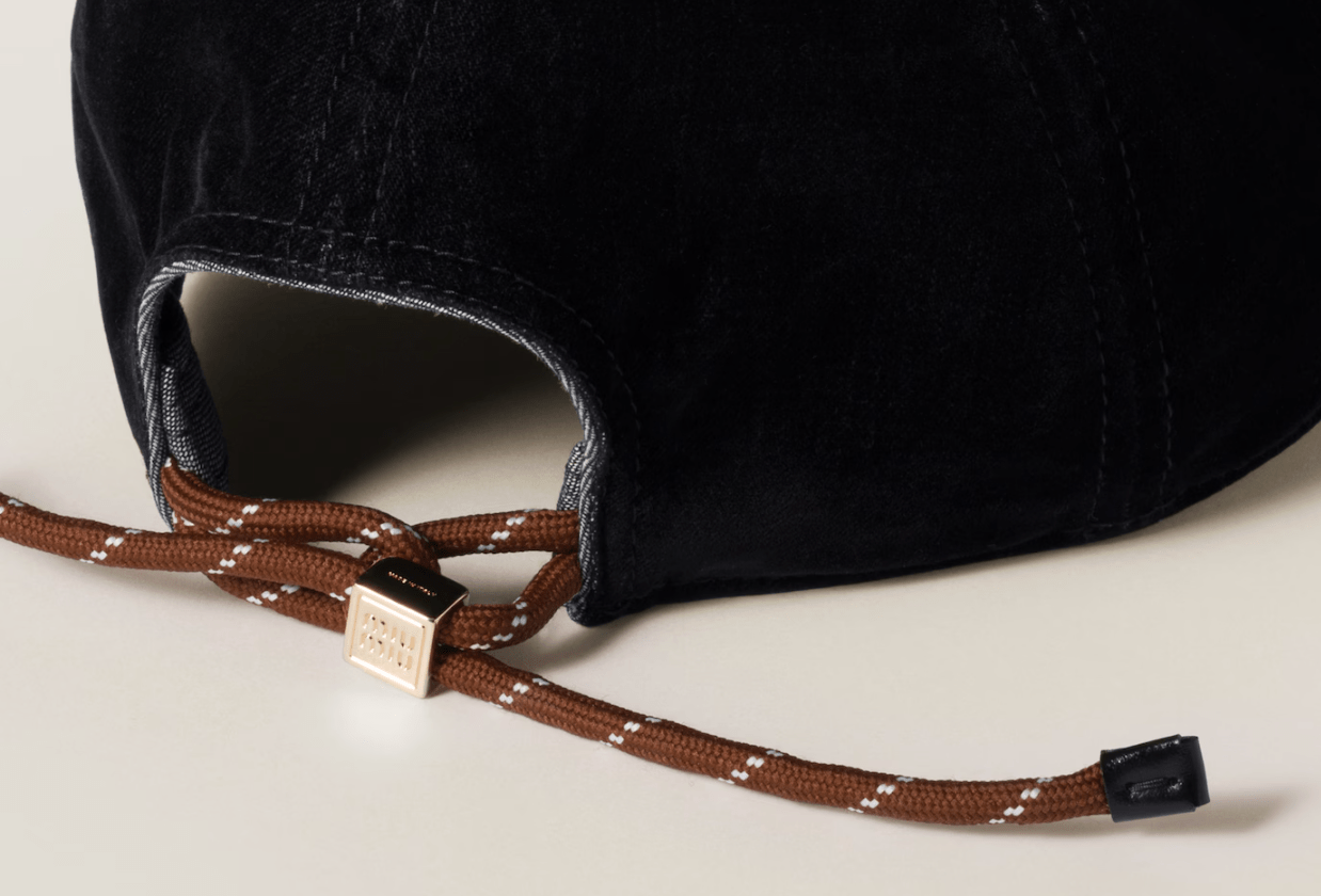 Velvet baseball cap 5HC369 2CUA F034S