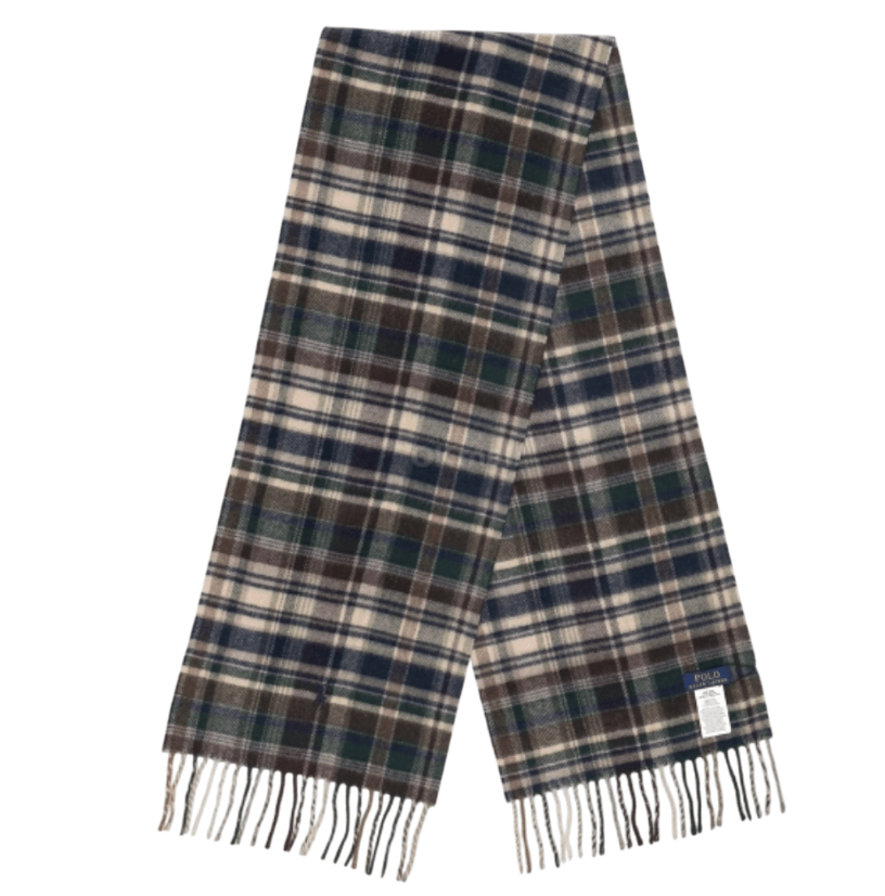 Plaid Wool & Cashmere Scarf