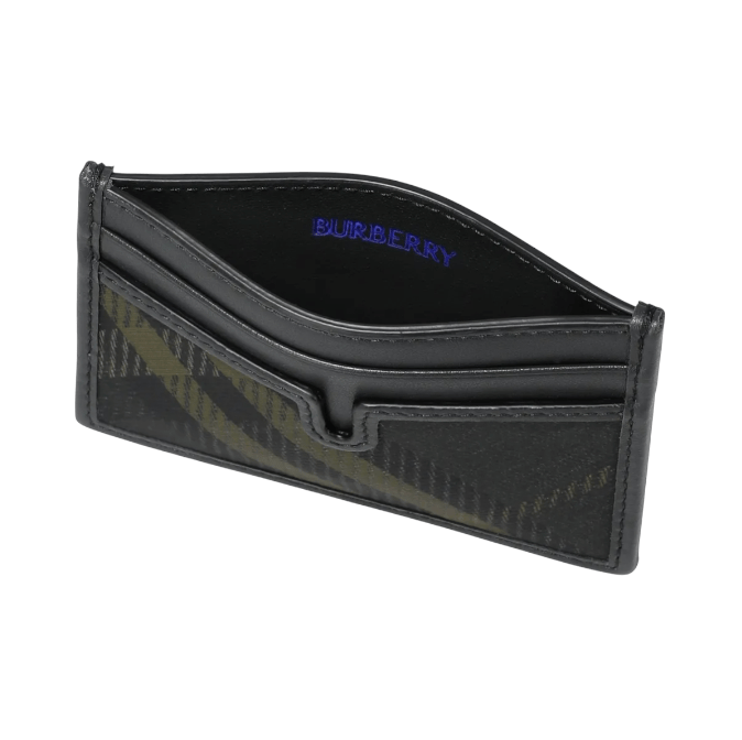 Burberry Check Card Case Shadow