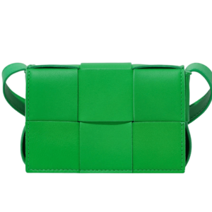 Bottega Veneta Mini Leather Cassette Parakeet