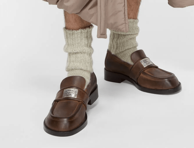 Vintage leather loafers - Brown