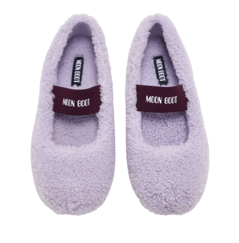  Moon Boot Shearling ballerinas Purple