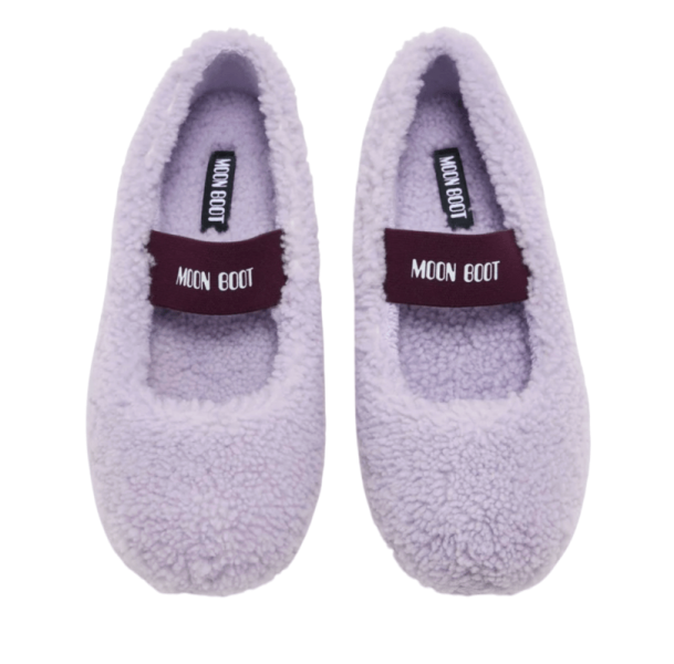  Moon Boot Shearling ballerinas Purple