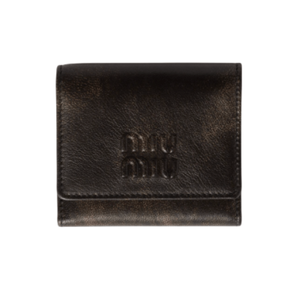 Coffee Small Nappa Leather Wallet