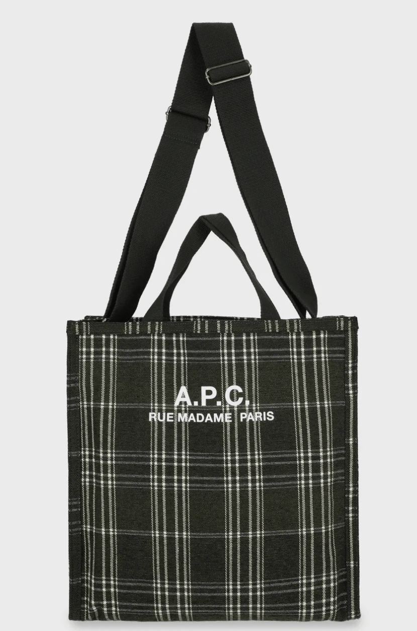  A.P.C. Recuperation Cabas Tote Bag - Dark Khaki 