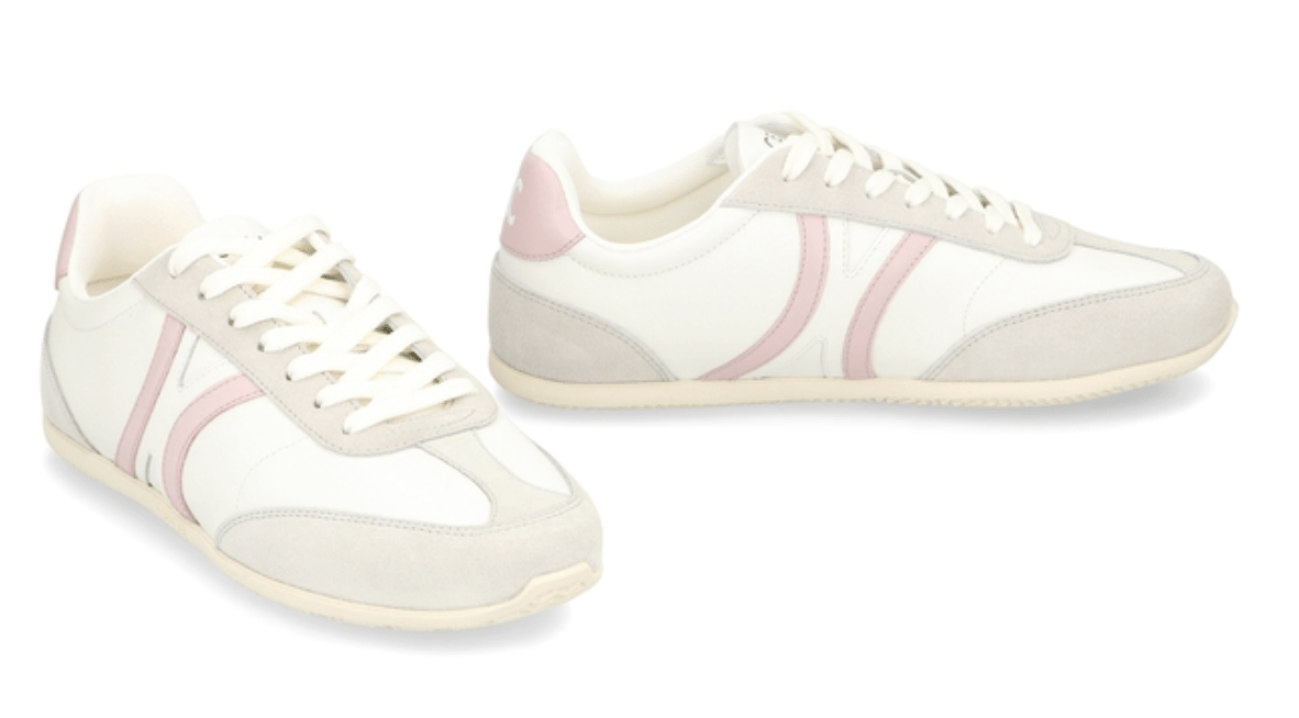 CELINE JOGGER LOW LACE-UP SNEAKER IN Calfskin & Suede Calfskin