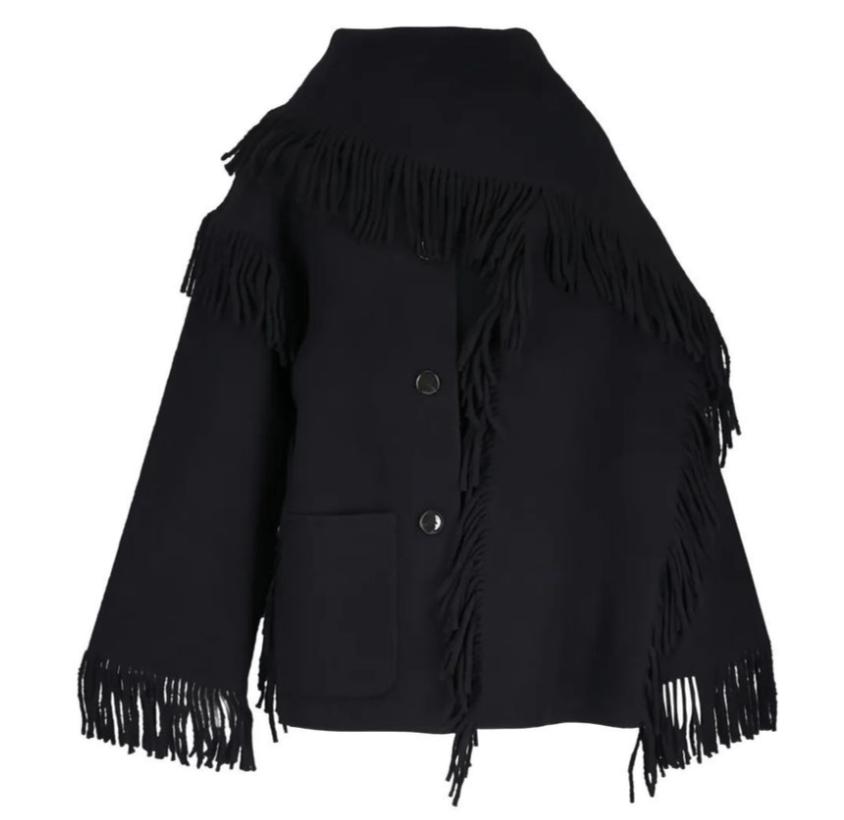 Fringed Scarf Jacket 