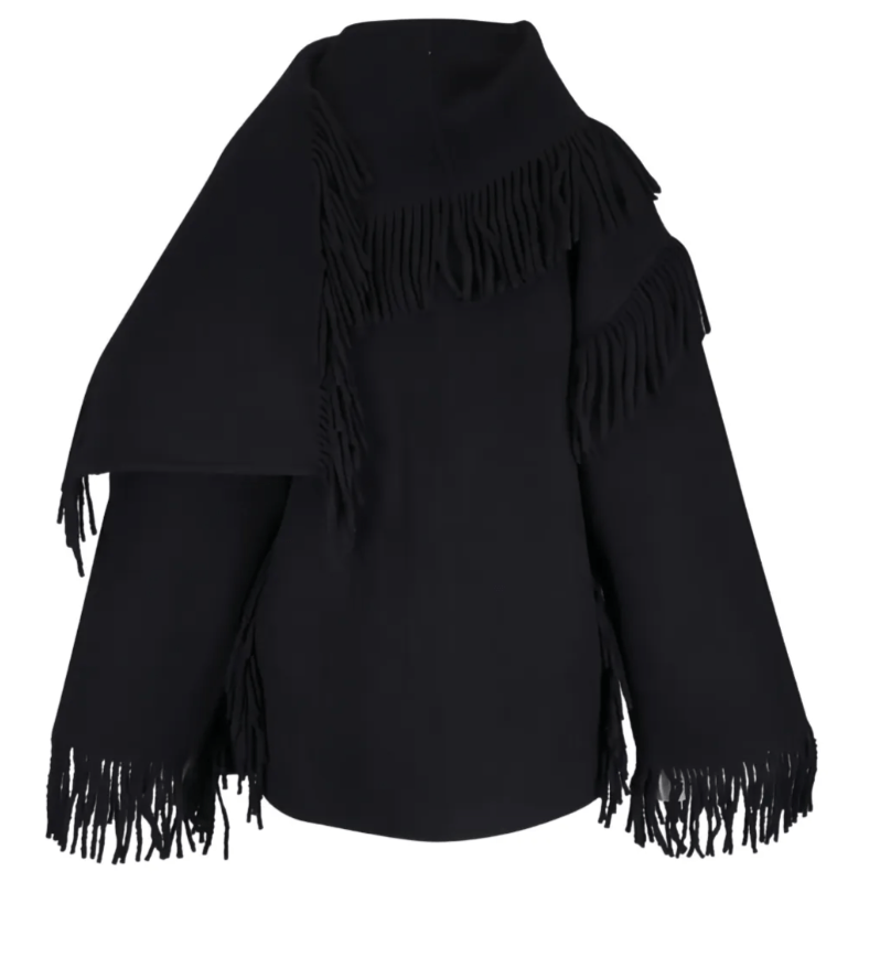 Fringed Scarf Jacket 