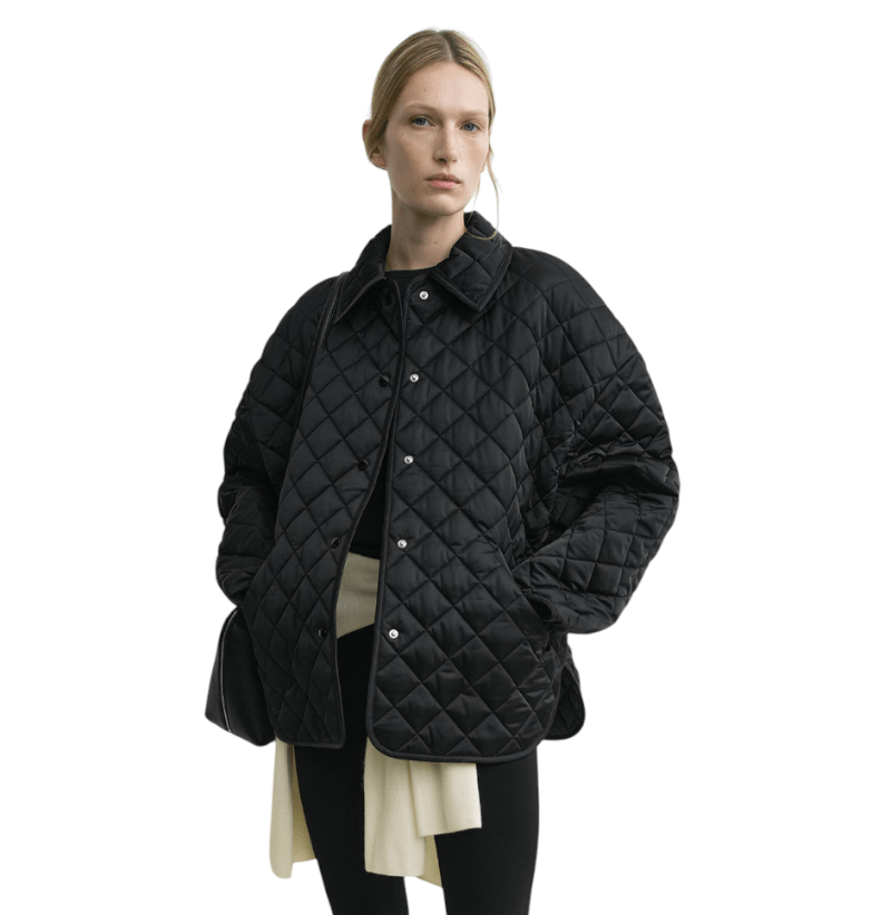 Collared Quilted Jacket 