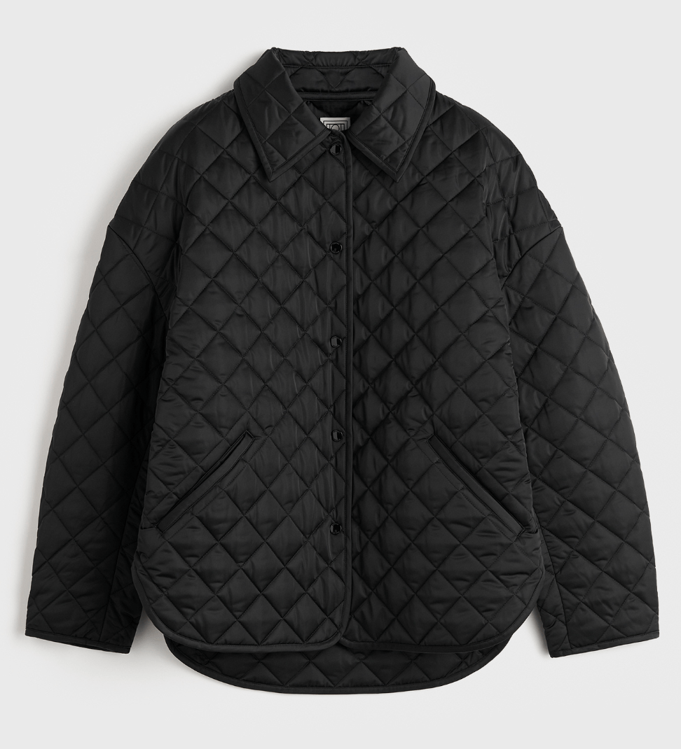 Collared Quilted Jacket 