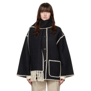  Embroidered Scarf Jacket 