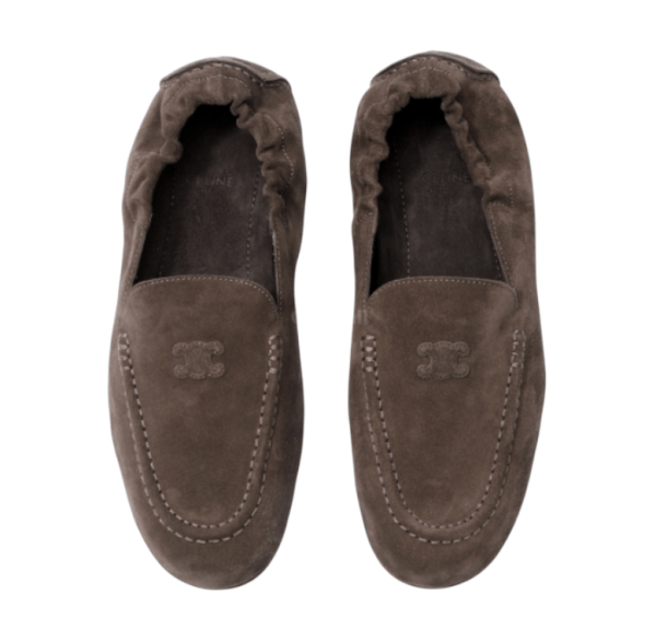 ADAM LOAFER WITH TRIOMPHE IN SUEDE CALFSKIN 