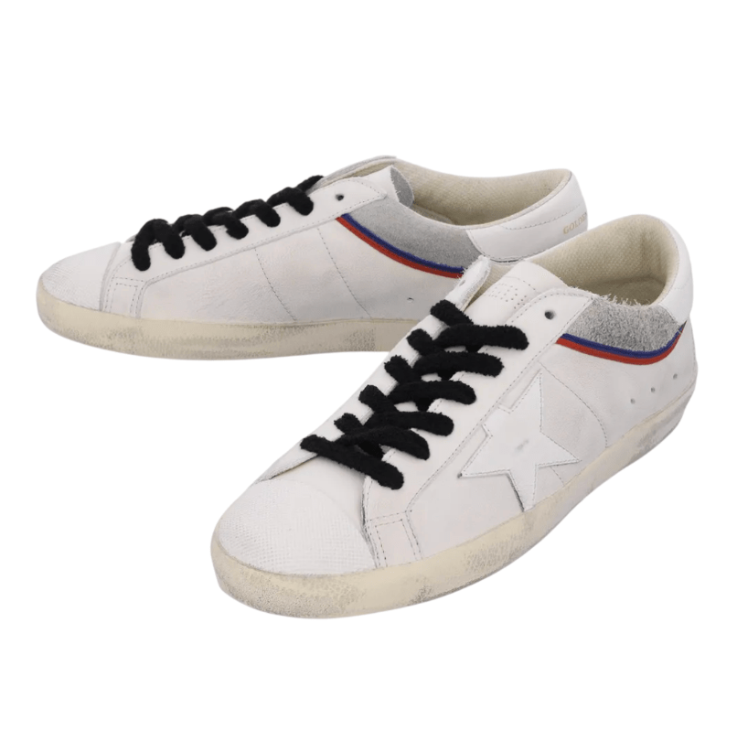 Golden Goose Super Star White Grey Red Blue