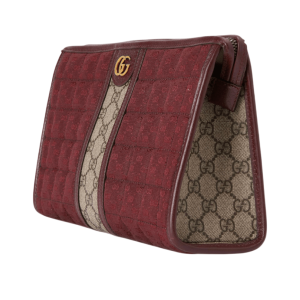 Gucci Mini GG Canvas Pouch Burgundy GG Canvas