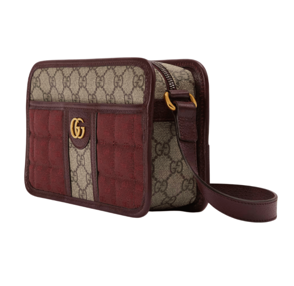 Gucci Mini GG Canvas Mini Shoulder Bag Burgundy GG Canvas