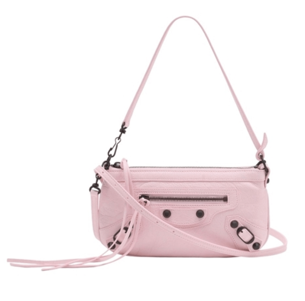 Le City Pouch On Strap in Petal Pink - Balenciaga