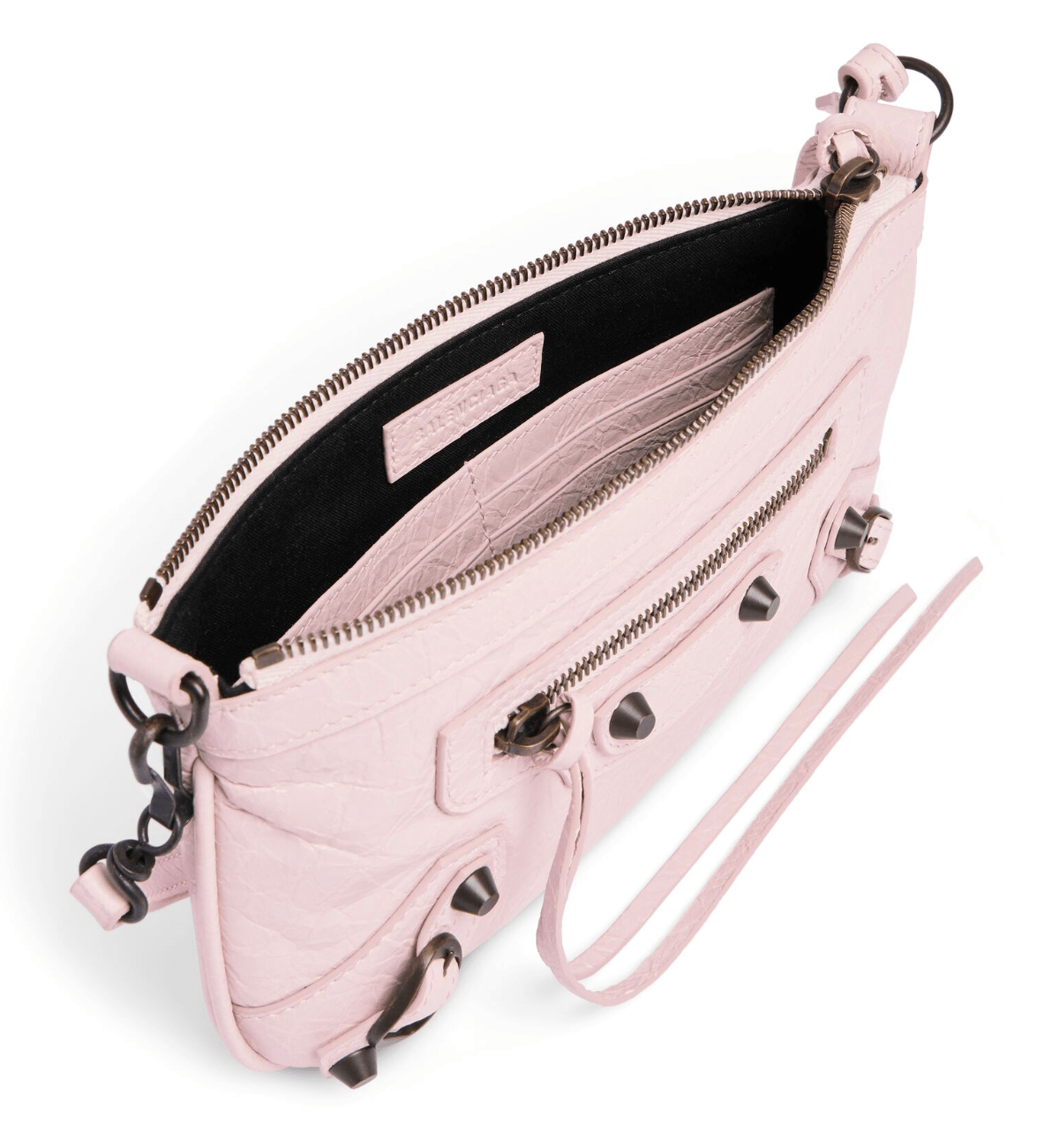 Le City Pouch On Strap in Petal Pink - Balenciaga