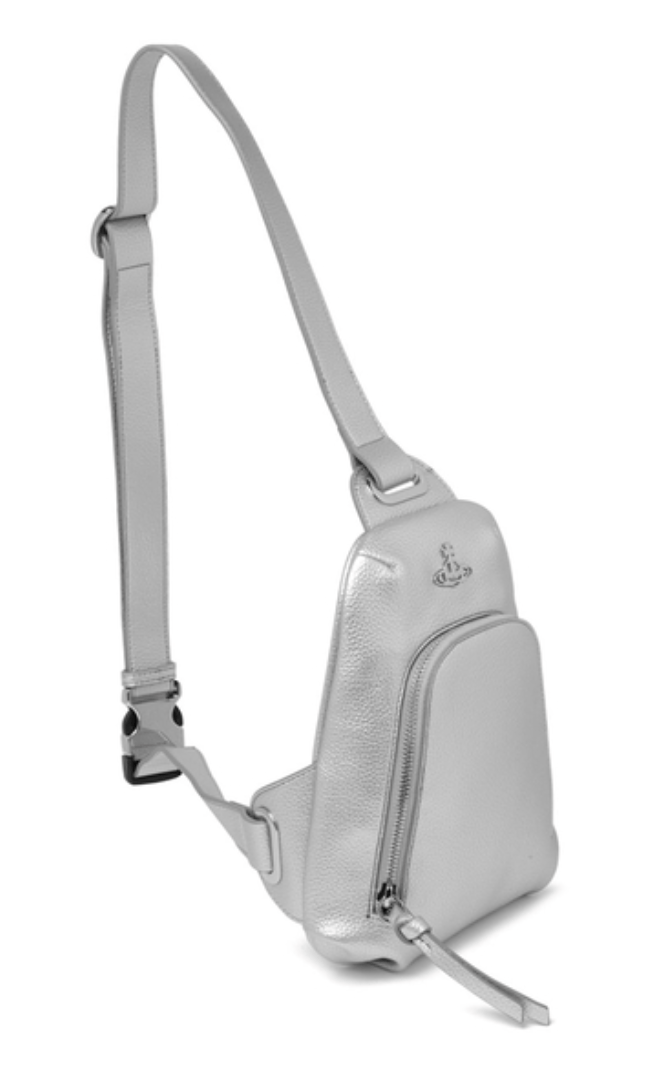 Vivienne Westwood - Shoulder bag in eco leather Silve