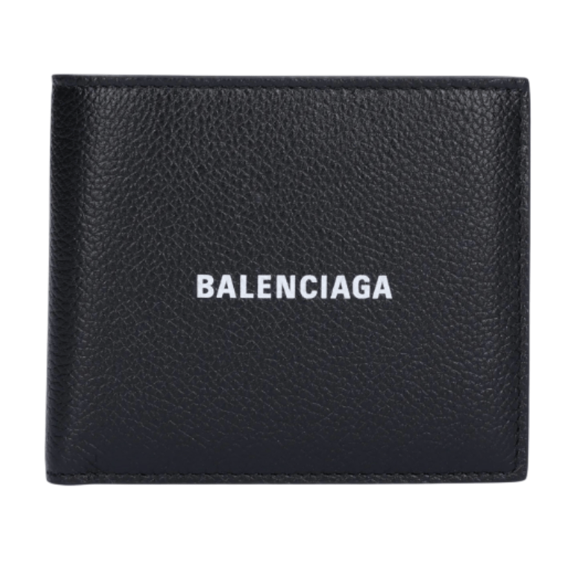 CASH SQUARE FOLDED WALLET FOR MEN IN BLACK