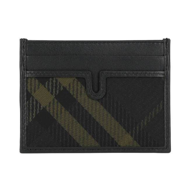 Burberry Check Card Case Shadow