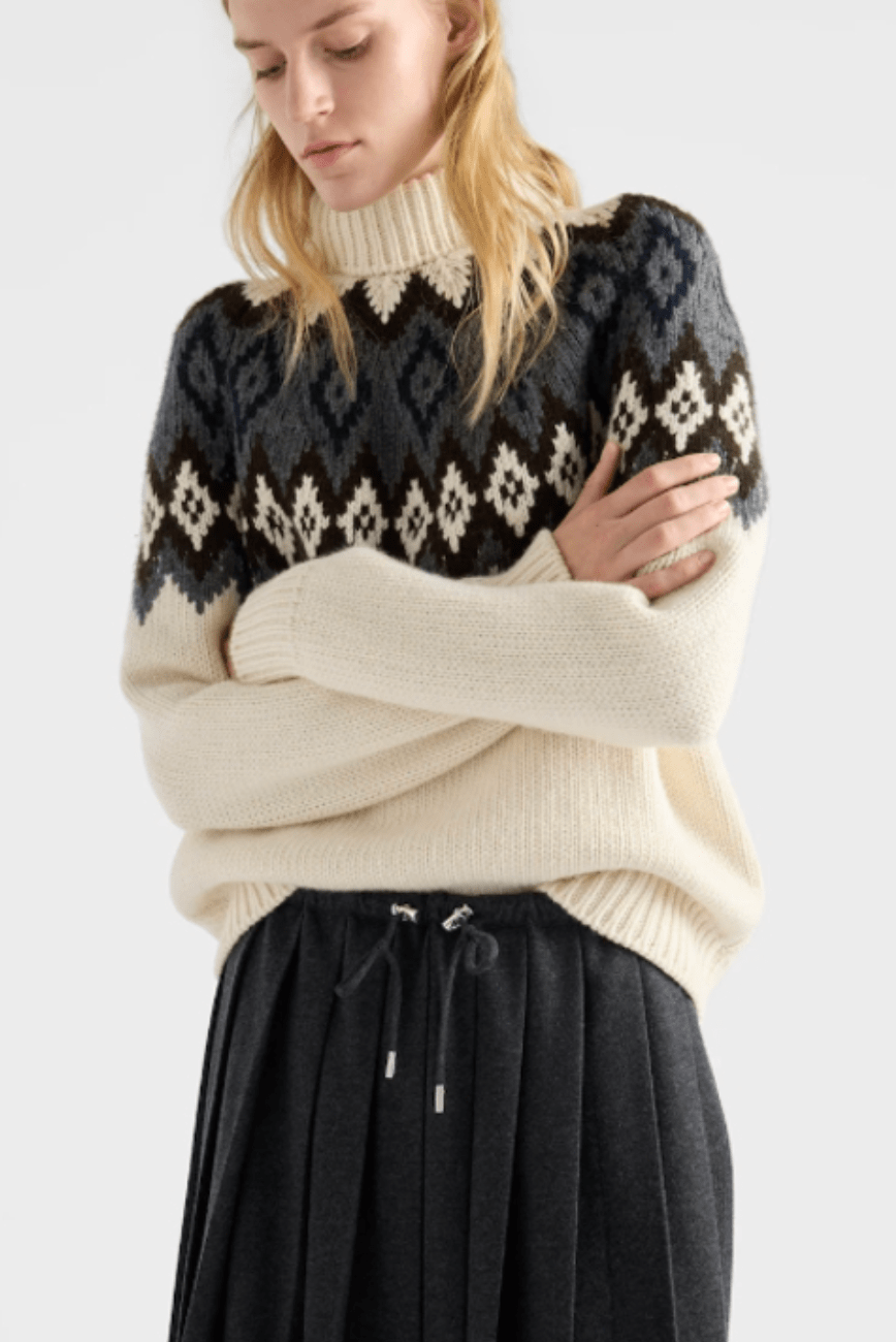 Prada Wool & Cashmere Knit Jumper/Sweater