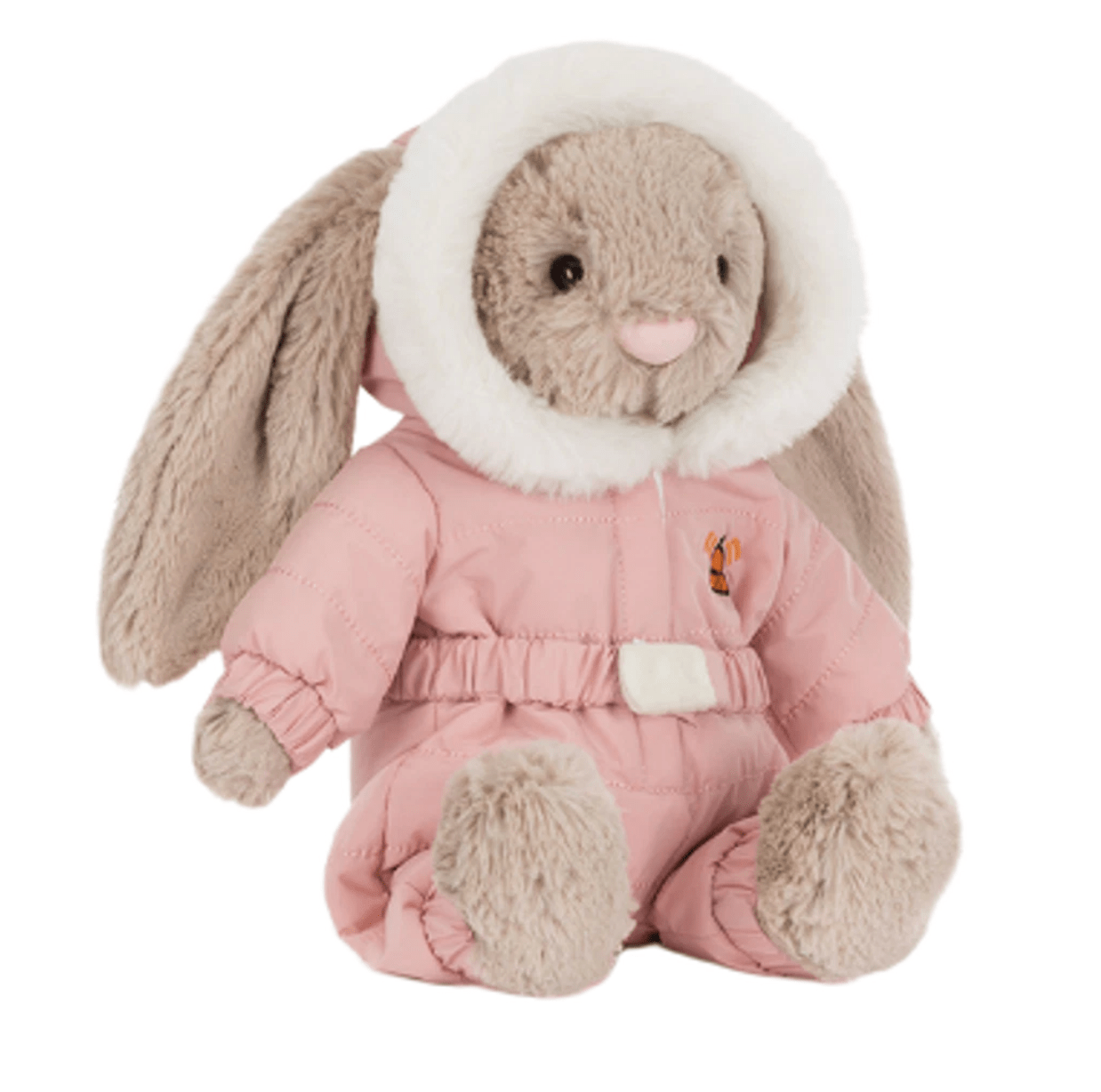 Jellycat Bashful Bunny Snow Suit Beige Pink