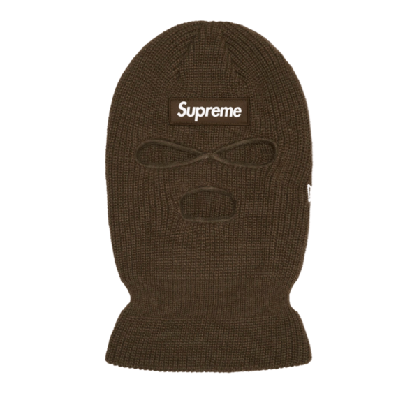 Supreme New Era Box Logo Balaclava Brown - 24FW