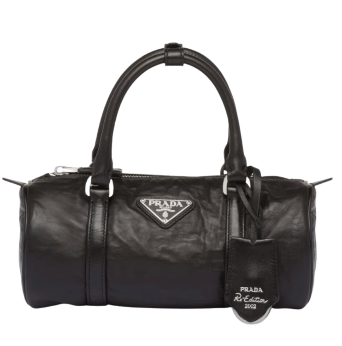 Prada Antique Nappa Leather Handbag Black