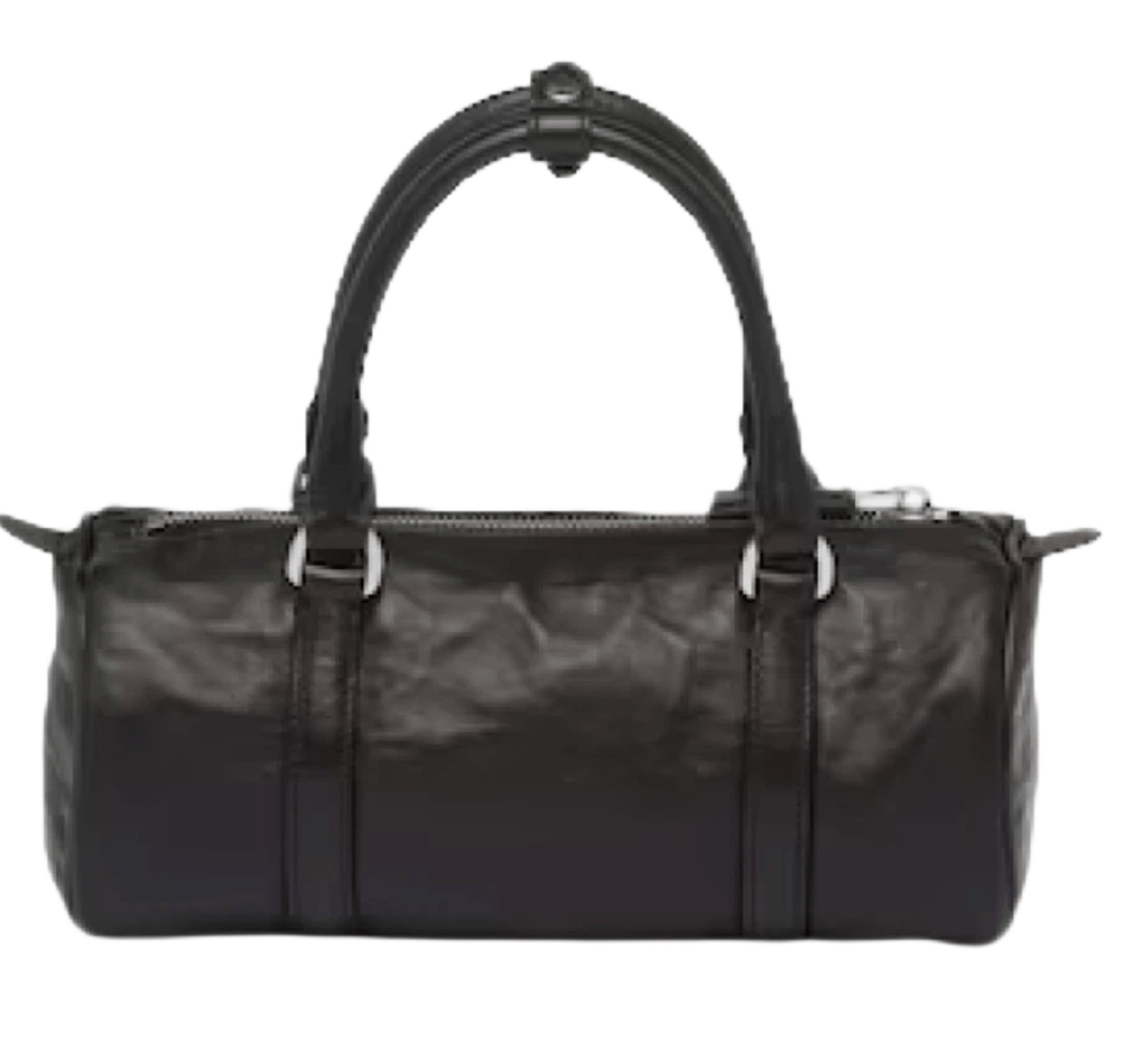 Prada Antique Nappa Leather Handbag Black