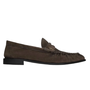 Saint Laurent Suede Loafer Brown