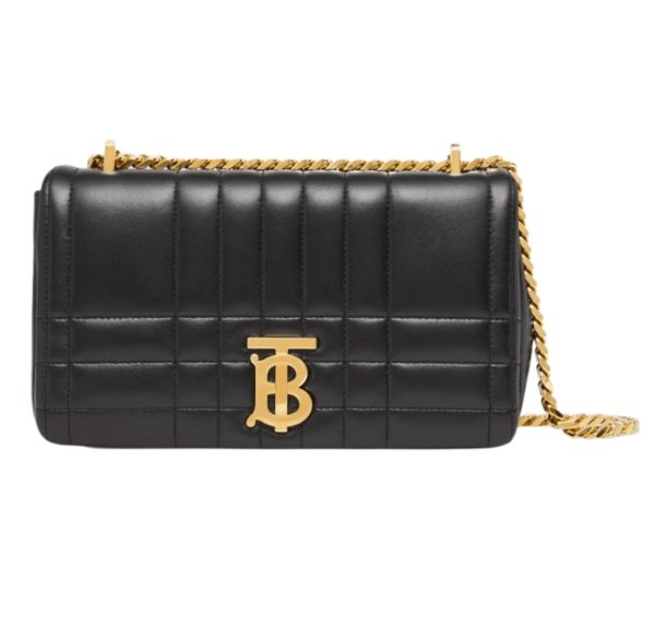 Burberry Quilted Lambskin Small Lola Bag Black