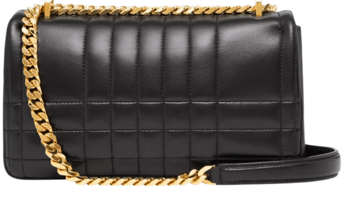 Burberry Quilted Lambskin Small Lola Bag Black