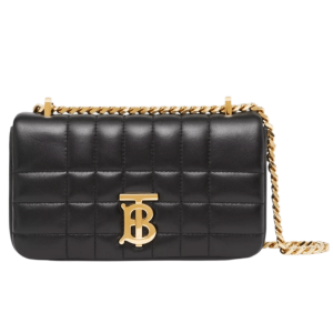 Burberry Quilted Leather Mini Lola Bag Black