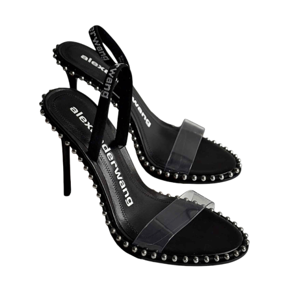 Alexander Wang Black and Clear Heels