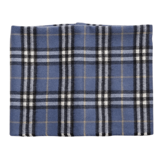 (Kids) Burberry Vintage Check Cashmere Snood Pebble Blue