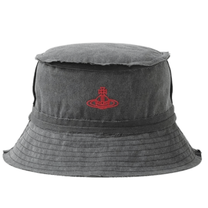 Vivienne Westwood Pigment Dyed Bucket Hat Black