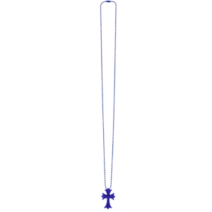 Chrome Hearts Silichrome CH Cross Pendant Dark Blue 2025