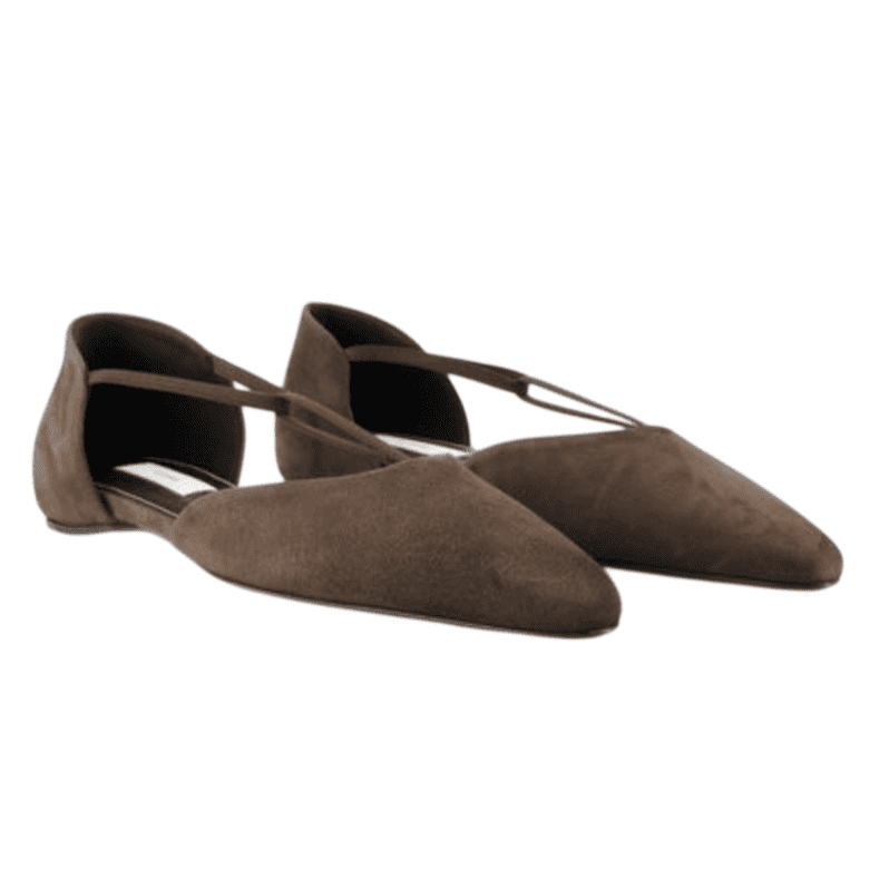 Toteme suede T-strap flat 