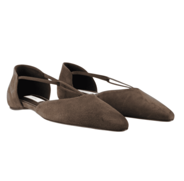 Toteme suede T-strap flat 
