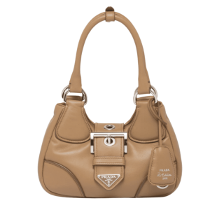 Prada Moon Padded Nappa Leather Bag Caramel