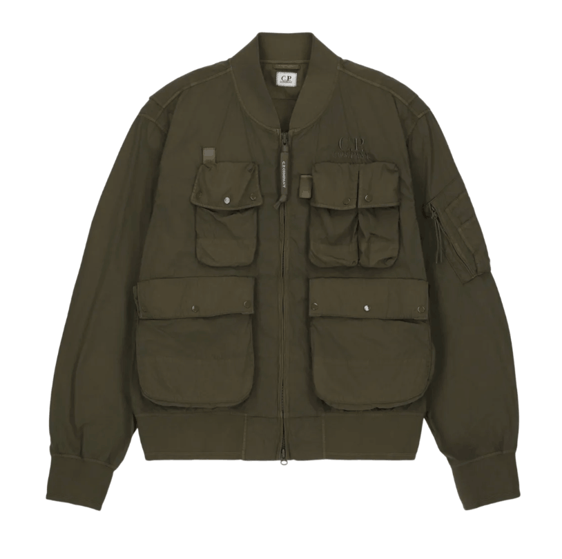 C.P. Company Chrome-R Multipocket Bomber Jacket Ivy Green - 25SS