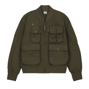 C.P. Company Chrome-R Multipocket Bomber Jacket Ivy Green - 25SS