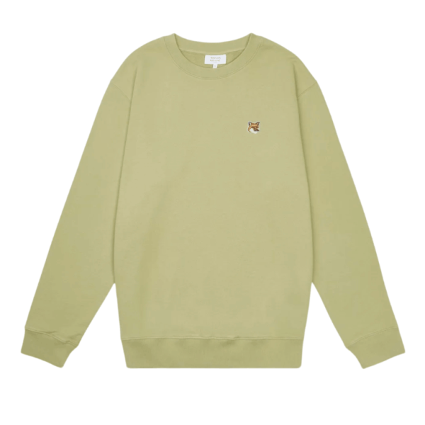Maison Kitsune Fox Head Patch Regular Sweatshirt Canvas