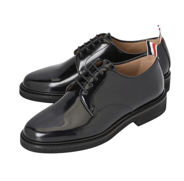 Thom Browne Shiny Calfksin Uniform Shoes Black