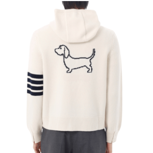 Hector Intarsia Merino Zip-Up Hoodie 