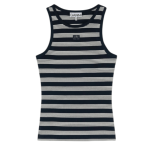 STRIPE RIB TANK TOP 